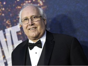 FILE - In this Feb. 15, 2015 file photo, Chevy Chase attends the SNL 40th Anniversary Special at Rockefeller Plaza, in New York. Chase has checked into a rehab facility in Minnesota for treatment for an alcohol problem. Chase's publicist Heidi Schaeffer said Monday, Sept. 5, 2016, that Chase is at Hazelden Addiction Treatment Center for what she calls a "tune-up" in his recovery.