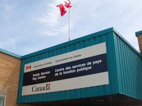 The Public Service Pay Centre is shown in Miramichi, N.B., on July 27, 2016. Federal government workers who've been overpaid through the troubled Phoenix pay system are voicing frustrations with a plan to report the overpayments in order to avoid costly tax implications.