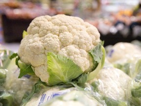 File photo of cauliflower. CRAIG GLOVER/The London Free Press/Postmedia Network