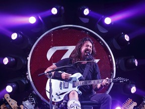 Dave Grohl of the The Foo Fighters performs at Rexall Place in Edmonton, Alta., on Wednesday August 12, 2015. Ian Kucerak/Edmonton Sun/Postmedia Network