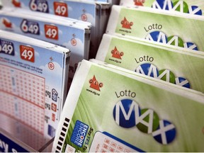 Lotto Max and Lotto 649 tickets.