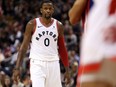 CJ Miles of the Toronto Raptors against the Detroit Pistons at the Air Canada Centre in Toronto on Jan. 17, 2018