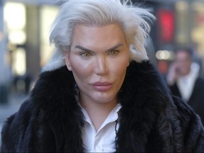 Rodrigo Alves, known as the Human Ken Doll, is spotted leaving Cartier in New York on Friday, Jan. 26, 2018.