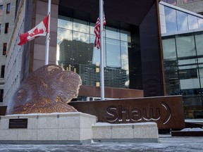 The Shaw Communications headquarters is seen in Calgary, Thursday, Jan. 11, 2018. THE CANADIAN PRESS/Jeff McIntosh