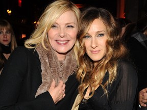 Actors Kim Cattrall and Sarah Jessica Parker attend the premiere of "Did You Hear About the Morgans?" after party at The Oak Room on December 14, 2009 in New York City.  (Bryan Bedder/Getty Images)