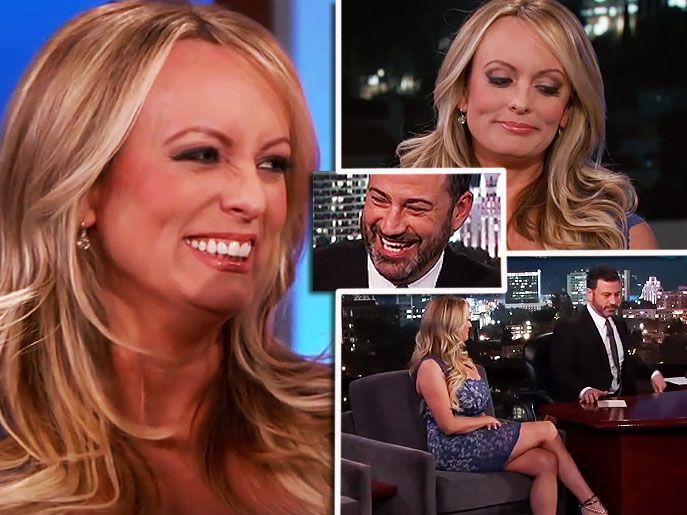 Porn Star Stormy Daniels Denies Sex With Donald Trump In Awkward Jimmy Kimmel Live Appearance 