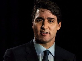 Prime Minister Justin Trudeau speaks to the Ahmadiyya Muslim Community in Woodbridge, Ont., during a Liberal fundraiser on Tuesday, January 16, 2018.