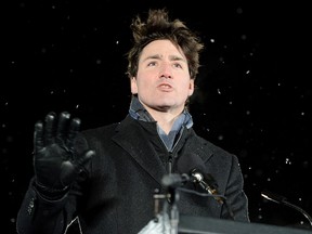 Prime Minister Justin Trudeau speaks during a vigil to commemorate the one-year anniversary of the Quebec City mosque shooting in Quebec City, Monday, Jan. 29, 2018. THE CANADIAN PRESS/Ryan Remiorz