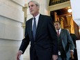 In this June 21, 2017, file photo, former FBI Director Robert Mueller, the special counsel probing Russian interference in the 2016 election, departs Capitol Hill following a closed door meeting in Washington.