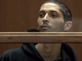 Tyler Barriss appears for an extradition hearing at Los Angeles Superior Court on Wednesday, Jan. 3, 2018, in Los Angeles.