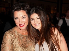 TV personalities Kris and Kylie Jenner attend Fashion's Night Out 2012 at Beverly Center on September 6, 2012 in Los Angeles, California.