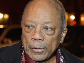 Quincy Jones attends YouTube brings the BOOM BAP to New York City with Lyor Cohen, Nas, Grandmaster Flash, Q-Tip, Chuck D and Fab 5 Freddy on January 26, 2018 at Industria in New York City.