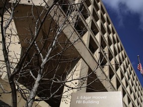 The FBI headquarters is seen on Feb. 2, 2018 in Washington, D.C.