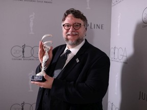 Honoree Guillermo del Toro, recipient of the Distinguished Collaborator Award, attends the Costume Designers Guild Awards at The Beverly Hilton Hotel on February 20, 2018 in Beverly Hills, California.