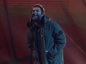 British singer-songwriter Liam Gallagher performs during the BRIT Awards 2018 ceremony and live show in London on February 21, 2018.