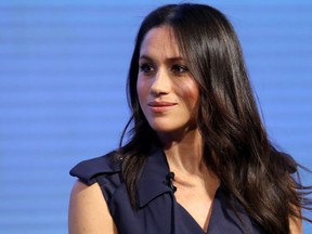 Meghan Markle, US actress and fiancee of Britain's Prince Harry attends the first annual Royal Foundation Forum on February 28, 2018 in London.