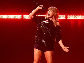 Taylor Swift performs at the Z100's iHeartRadio Jingle Ball 2017 at Madison Square Garden on December 7, 2017 in New York.