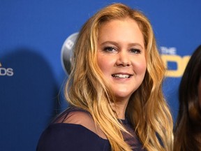 Actress Amy Schumer poses in the press room at the 2018 DGA Awards at the Beverly Hilton, on February 3, 2018, in Beverly Hills, California.