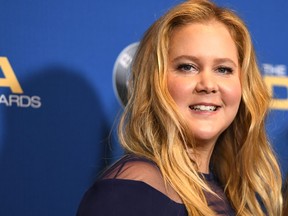 Actress Amy Schumer poses in the press room at the 2018 DGA Awards at the Beverly Hilton, on February 3, 2018, in Beverly Hills, California. (ROBYN BECK/AFP/Getty Images)