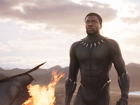 Chadwick Boseman stars as Marvel's Black Panther, opening Feb. 16.