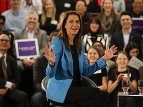 Caroline Mulroney arrives at the Logos Fellowship Centre for a conversation with the Hon. Lisa Raitt to discuss her candidacy for the Leader of the Progressive Conservative Party of Ontario, on Monday February 5, 2018. Stan Behal/Toronto Sun/Postmedia Network