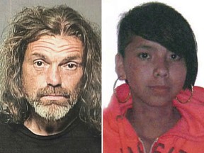 Raymond Cormier (left) has been found not guilty in the murder of Tina Fontaine (right). THE CANADIAN PRESS/Steve Lambert/Supplied File Photo