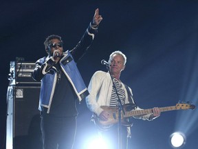 Shaggy, left, and Sting perform "Englishman In New York" at the 60th annual Grammy Awards at Madison Square Garden in New York on January 28, 2018. If Sting and Shaggy had had their way, singer Lorde would have been given their performing slot at the recent Grammy Awards. The English rock legend and the Jamaican dancehall reggae star performed together at last month's show to promote their upcoming album, "44/876." They also appeared in a comedic bit with host James Corden, and Sting presented song of the year.