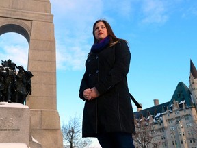 Sarah Lockyer who works for National Defence is pictured at the National War Memorial in Ottawa on Wednesday, Dec. 21, 2016. THE CANADIAN PRESS/Sean Kilpatrick