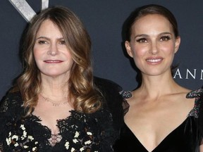 Jennifer Jason Leigh and Natalie Portman attend the premier of Paramount Pictures' 'Annihilation' on Feb. 14, 2018.