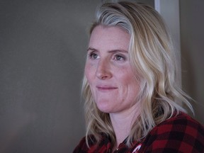 Four-time Olympic gold medallist Hayley Wickenheiser poses for a portrait in Calgary on Jan. 11, 2017