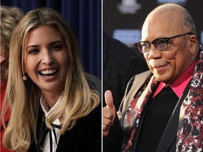 Ivanka Trump and Quincy Jones. (Getty Images)