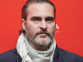 Actor Joaquin Phoenix poses at the premiere of the film "Don't Worry, He Won't Get Far on Foot" at the Eccles Theatre during the Sundance Film Festival on Jan. 19, 2018, in Park City, Utah.