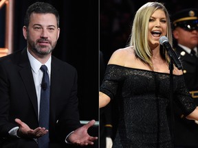 Jimmy Kimmel and Fergie. (AP files)