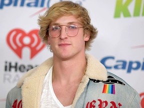 In this Dec. 1, 2017 file photo, YouTube personality Logan Paul arrives at Jingle Ball in Inglewood, Calif. (Richard Shotwell/Invision/AP, File)