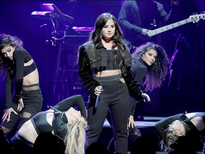 Demi Lovato performs live at New York City Center on Jan. 24, 2018 in New York City.  (Cindy Ord/Getty Images for Mastercard)