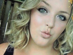 Kassidi Coyle is pictured in this undated handout photo. Kassidi took her own life in October 2016 after telling police she was raped when staying at a friend's house.
