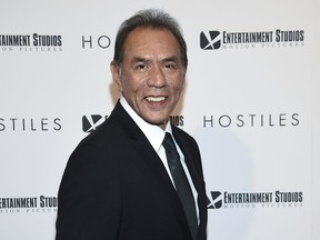 FILE - In this Dec. 18, 2017 file photo, actor Wes Studi attends a special screening of "Hostiles" in New York.  Studi, whose credits include "Avatar," "The Last of the Mohicans" and "Dances with Wolves," will take the stage at Sunday's Oscars to present an award.