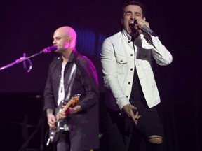 Hedley performing at TD Place in Ottawa Tuesday Feb 20, 2018.