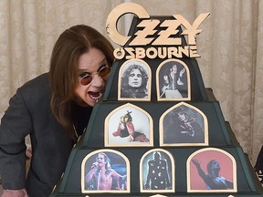 Ozzy Osbourne announces, "No More Tours 2" at a press conference at his Los Angeles home on Feb. 6, 2018.  (Kevin Winter/Getty Images for Live Nation)