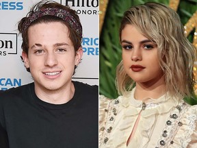 Charlie Puth and Selena Gomez. (Getty Images photos)