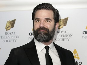 In this March 21, 2017 file photo, Rob Delaney poses for photographers upon arrival at the Royal Television Society Programme Awards in London.  (AP Photos/Tim Ireland, File)
