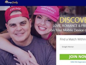 Pro-Trump dating website Trump.Dating.