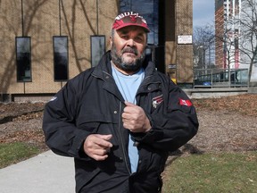 Kenneth Sparks leaves the Superior Court in Windsor on Thursday, February 22, 2018, after being found guilty of aggravated assault and assault with a weapon.