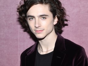 Timothee Chalamet attends the Berluti Menswear Fall/Winter 2018-2019 show as part of Paris Fashion Week on January 19, 2018 in Paris. (Photo by Pascal Le Segretain/Getty Images)