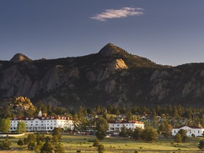 This undated photo shows The Stanley Hotel in Estes Park, Colo. The hotel is a favorite among fans of the movie "The Shining". The movie wasn't shot here, but author Stephen King was inspired to write the novel that the movie is based on after a stay here. (Grand Heritage Hotel Group via AP)