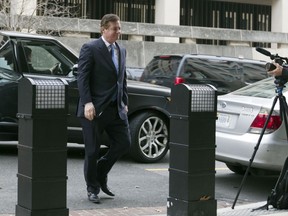 Paul Manafort, President Donald Trump's former campaign chairman, arrives at the federal courthouse, Wednesday, Feb. 28, 2018, in Washington.