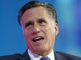 In this Jan. 19, 2018, file photo, former Republican presidential candidate Mitt Romney speaks about the tech sector during an industry conference dubbed Silicon Slopes, the nickname for Utah's burgeoning cluster of tech companies, in Salt Lake City. (AP Photo/Rick Bowmer)