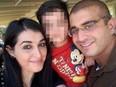 Omar Mateen, right, with his wife, Noor Zahi Salman, and their son. (Facebook)