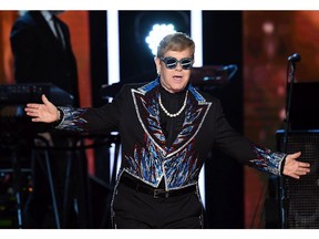 Elton John performs onstage during the 60th Annual GRAMMY Awards at Madison Square Garden on January 28, 2018 in New York City.
