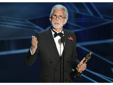 Filmmaker Frank Stiefel accepts Best Documentary - Short Subject for 'Heaven Is a Traffic Jam on the 405' onstage during the 90th Annual Academy Awards at the Dolby Theatre at Hollywood & Highland Center on March 4, 2018 in Hollywood, California.